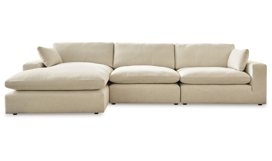 Modern Heritage Elyza 3-Seater L-Shaped Sectional Sofa with Chaise