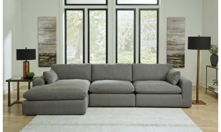 Elyza L-Shaped Sectional Sofa with Chaise-Jennifer