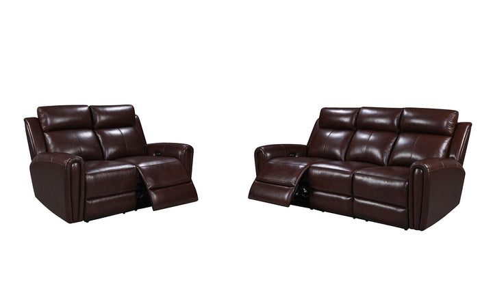 Leather Italia Jonathan Power Reclining Living Room Set