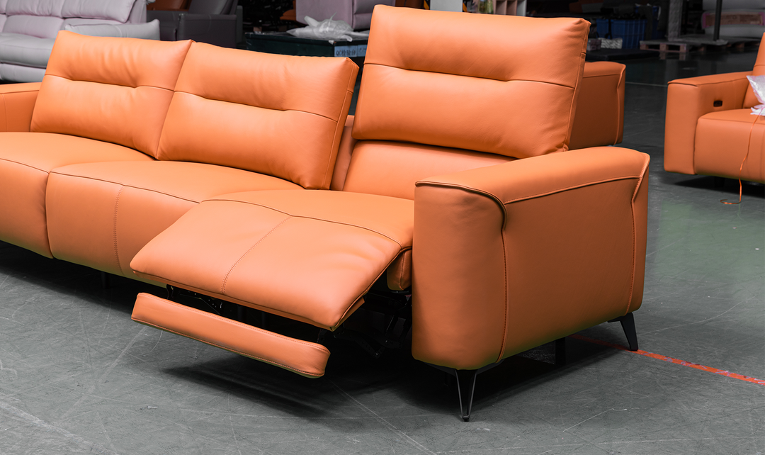 Alessandro 3 Seater Leather Power Recliner Sofa- jennifer furniture