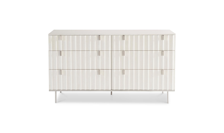 Bernhardt Modulum Wooden 6-drawer Dresser In Beige