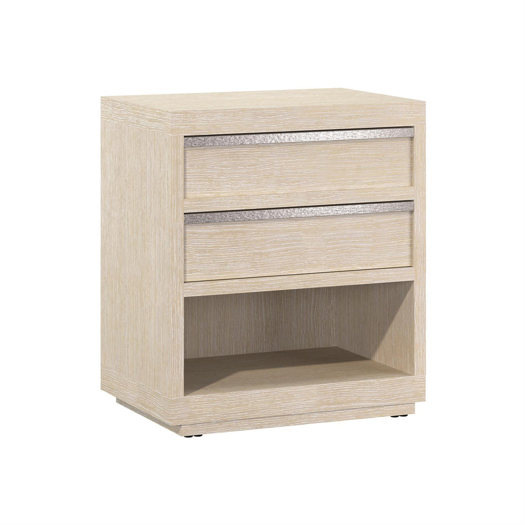 Bernhardt Solaria 3-Drawer Ash Wood Nightstand in Dune Finish