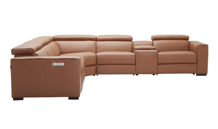 Jennifer Italia Incanto 4-Seater L-Shaped Leather Motion Sectional