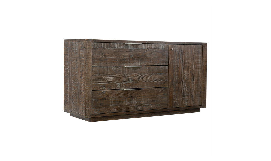 Bernhardt Payson Distressed Pine Storage Buffet