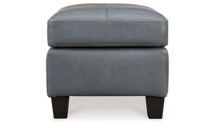 Ashley  Genoa Firmly Cushioned Leather Ottoman