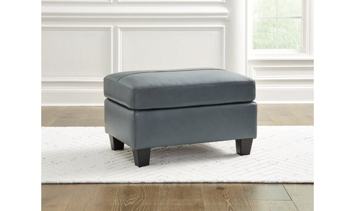 Ashley  Genoa Firmly Cushioned Leather Ottoman