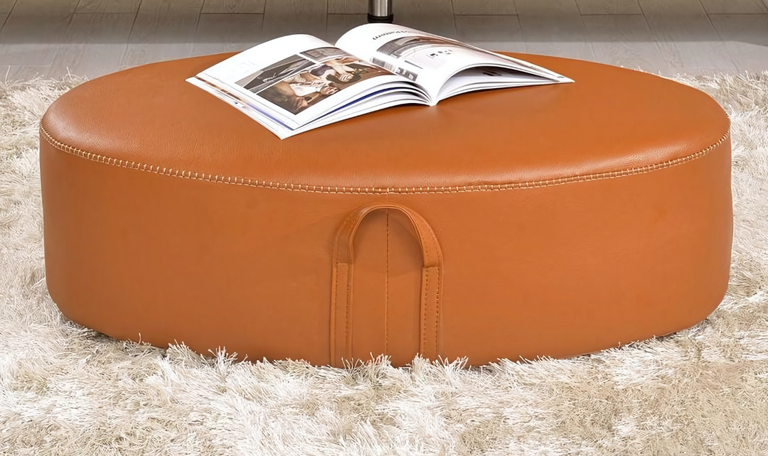 Arrow Modern L-shaped Leather Sectional in Orange-jennifer