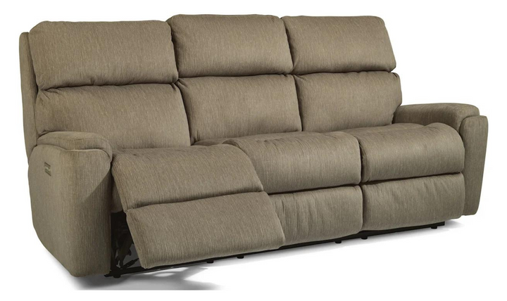 Flexsteel Rio Power Reclining Living Room Set with Power Headrests