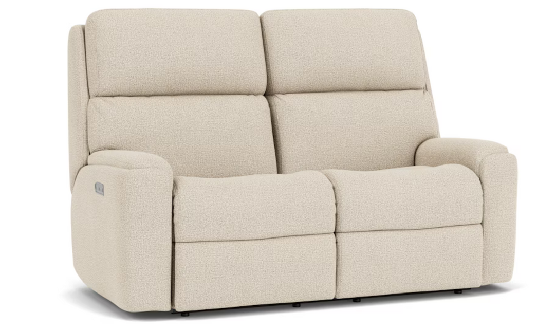 Flexsteel Rio Power Reclining Living Room Set with Power Headrests