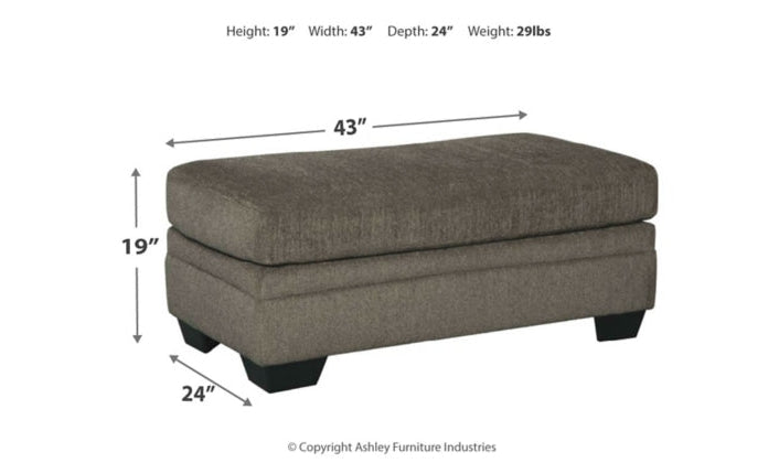 Modern Heritage Dorsten Rectangular Ottoman