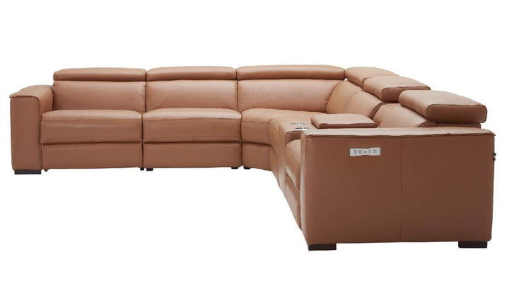 Jennifer Italia Incanto 4-Seater L-Shaped Leather Motion Sectional