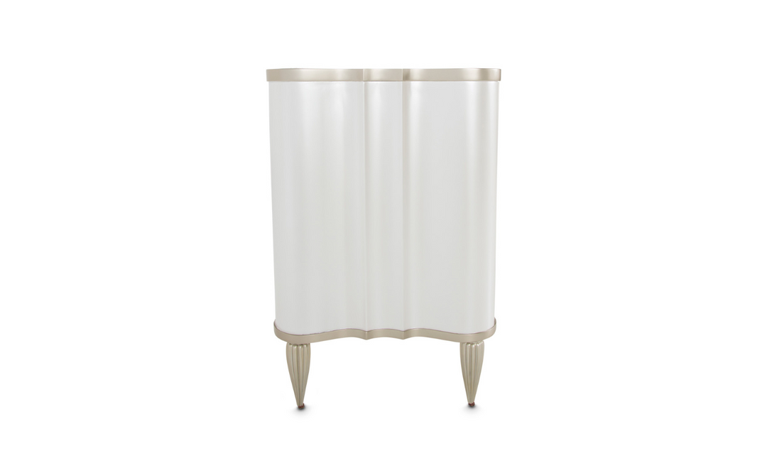 AICO London Place Vanity Desk in Creamy Pearl Finish