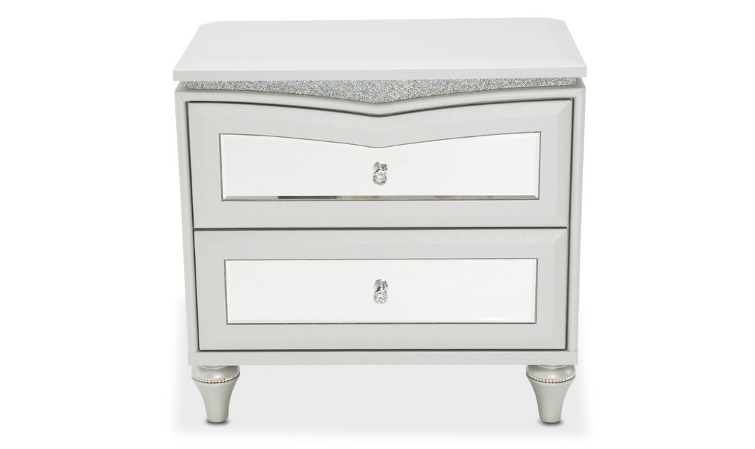 AICO Melrose Plaza Upholstered Night Stand