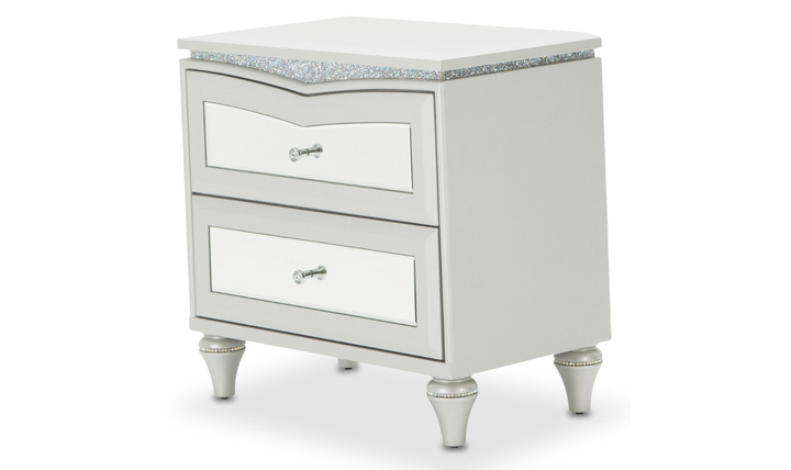 AICO Melrose Plaza Upholstered Night Stand