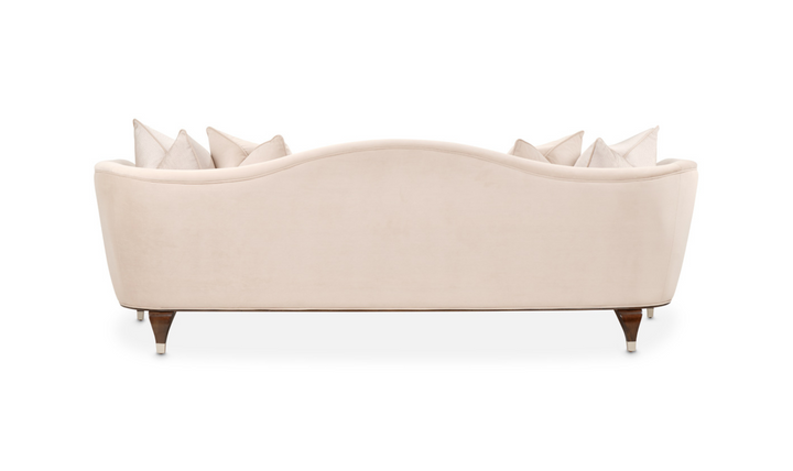 AICO Paris 3-Seater Chic Fabric Sofa in Beige