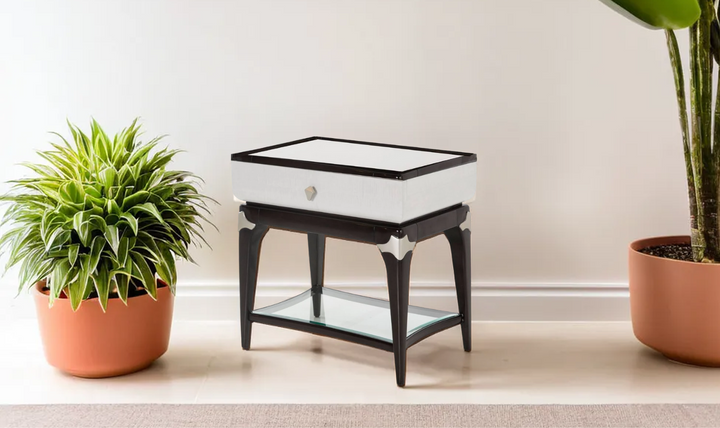 AICO Paris Chic Rectangular End Table