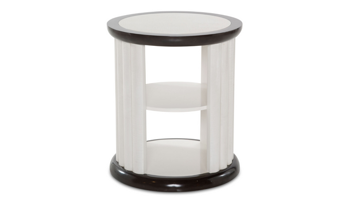 AICO Paris Chic Round End Table