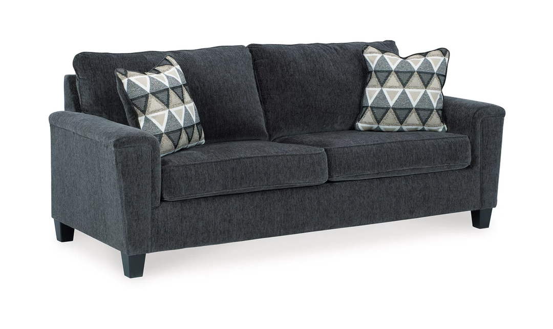 Abinger 2-Seater Polyester Sofa with Faux Wood Leg Finish