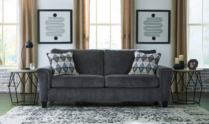 Abinger 2-Seater Polyester Sofa with Faux Wood Leg Finish