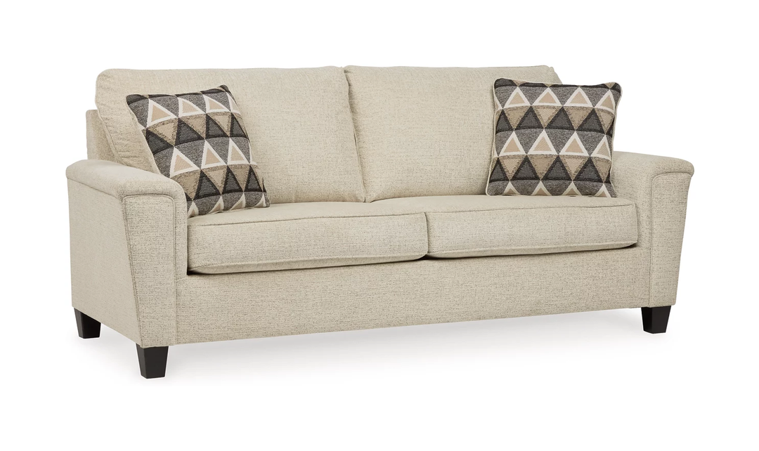 Abinger 2-Seater Polyester Sofa with Faux Wood Leg Finish