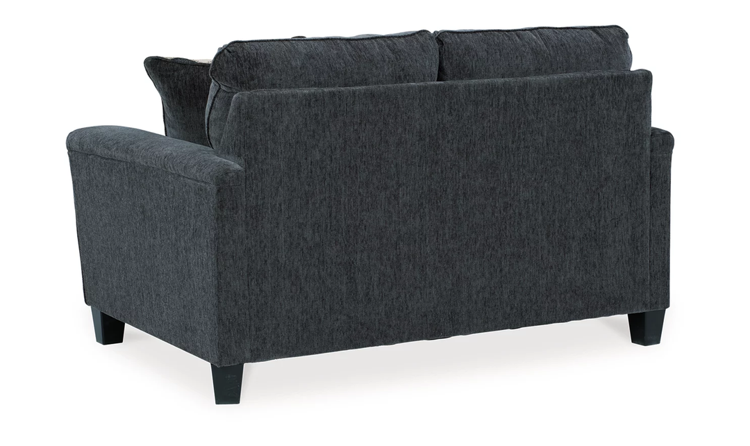 Ashley  Abinger Stationary Fabric Loveseat with Track Arm