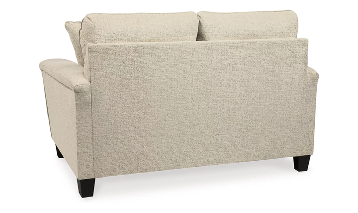 Ashley  Abinger Stationary Fabric Loveseat with Track Arm