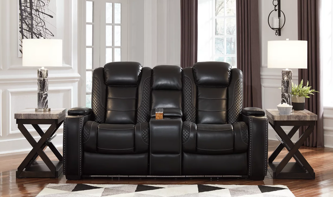 Ashley  Adonia Power Reclining Sofa with Adjustable Headrest