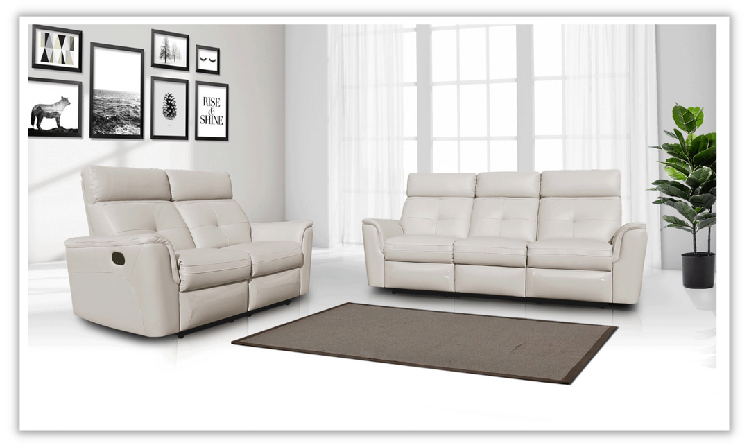 Adonis Leather Recliner Living Room Set