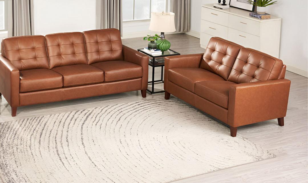 Aiden Leather Living Room Set