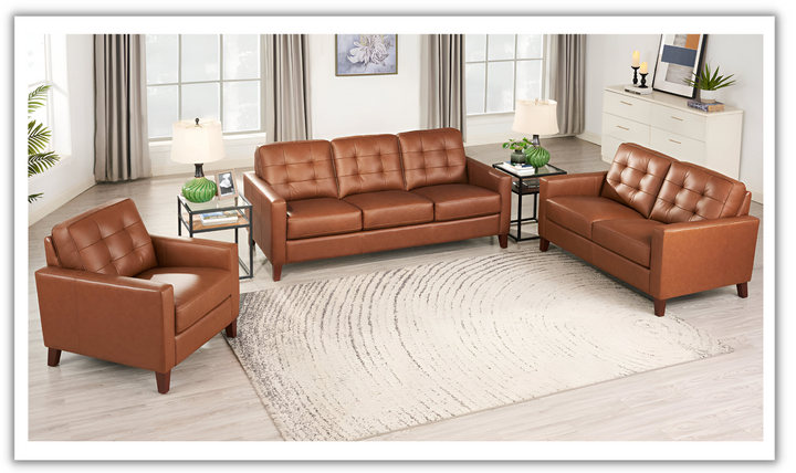 Aiden Leather Living Room Set