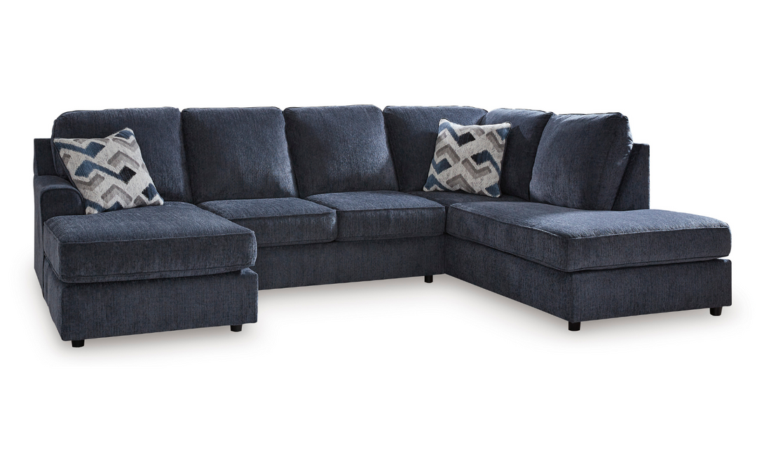 Albar Place U-Shape 2-Piece Sectional in Cobalt