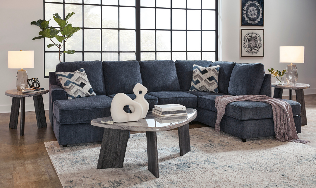 Albar Place U-Shape 2-Piece Sectional in Cobalt