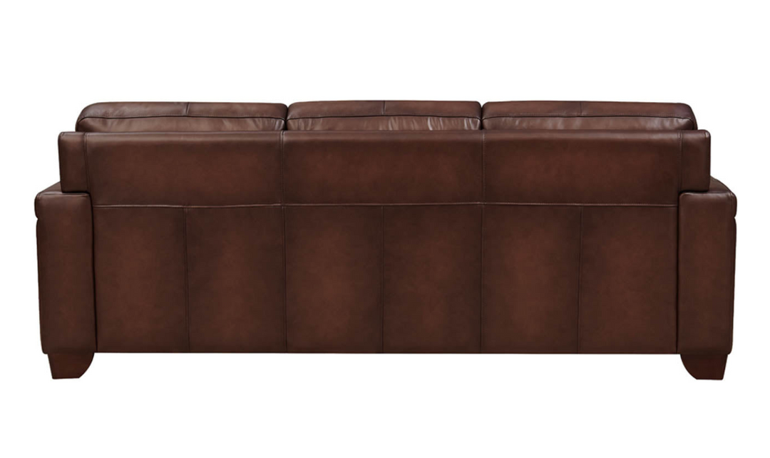 Alice 3-Seater Leather Sofa With Track Arms