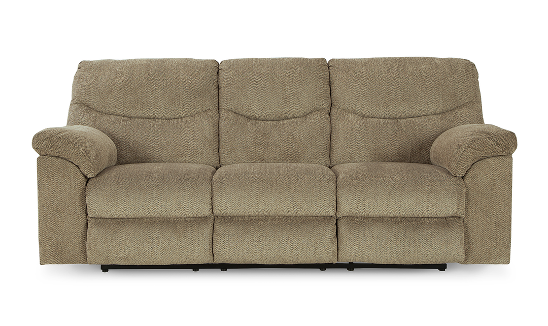 Ashley Alphons 3-Seater Pull-Tab Fabric Reclining Motion Sofa