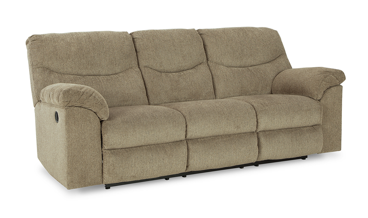 Ashley Alphons 3-Seater Pull-Tab Fabric Reclining Motion Sofa