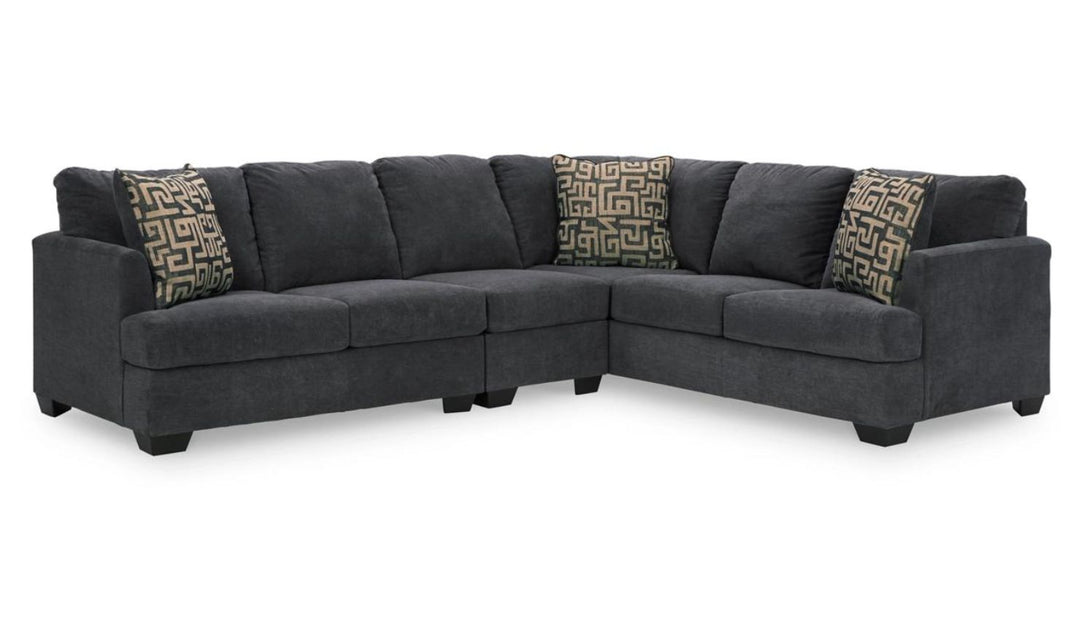 Ambrielle L-Shape Sectional Sofa With Polyester Upholstery