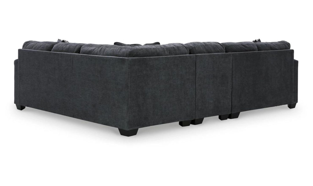 Ambrielle L-Shape Sectional Sofa With Polyester Upholstery