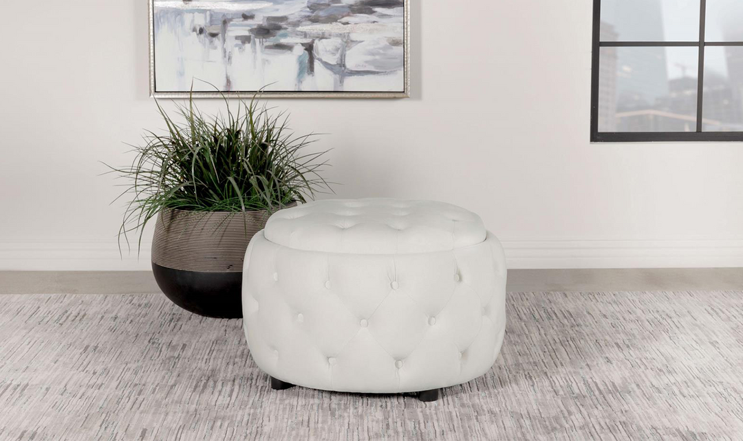 Angelina Storage Ottoman-Jennifer Furniture