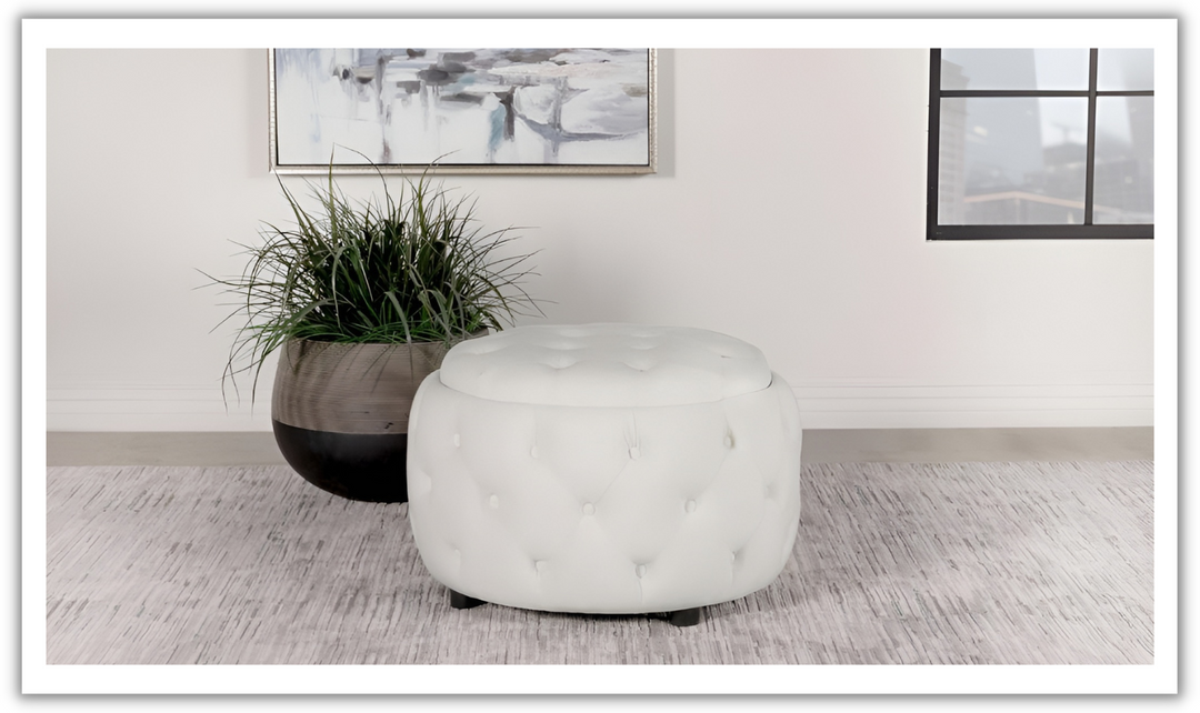 Angelina Storage Ottoman-Jennifer Furniture