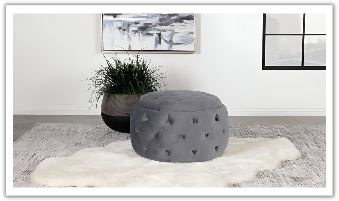 Angelina Storage Ottoman-Jennifer Furniture