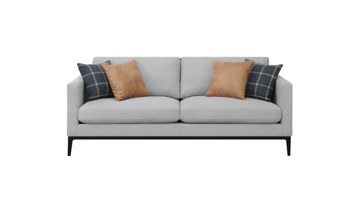 Apperson 3-Seater Fabric Sofa with Track Arms in Gray-Jennifer Furniture