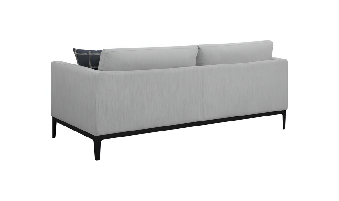 Apperson 3-Seater Fabric Sofa with Track Arms in Gray-Jennifer Furniture