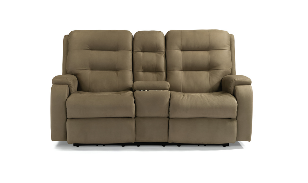 Arlo Fabric Power Reclining Living Room Set With Power Headrests