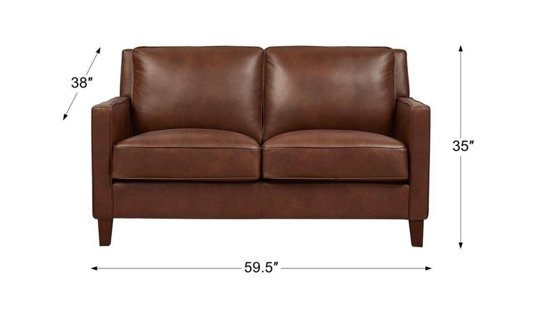 Ashby 2-Seater Loveseat In Pecan Brown-Jennifer Furniture