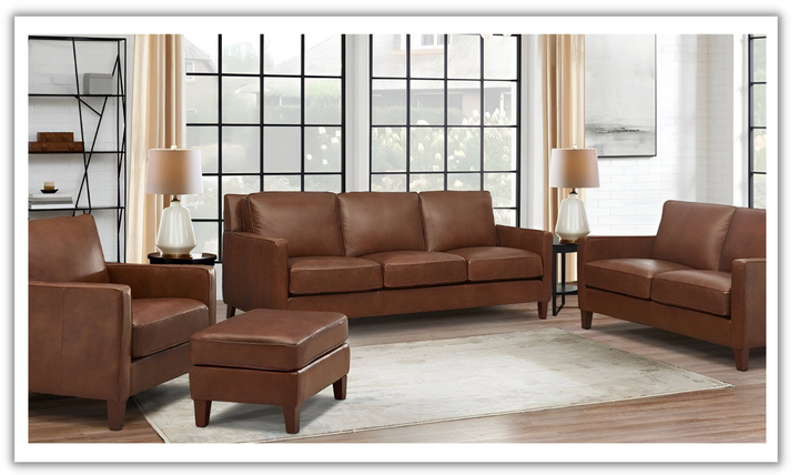 Ashby Leather Living Room Set