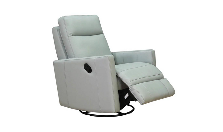 Ashby Manual Swivel Rocker Leather Recliner Chair