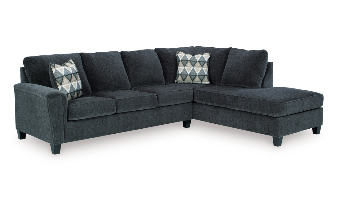 Ashley Abinger L-shaped Fabric Sleeper Sectional Sofa with Chaise-Jennifer Furniture