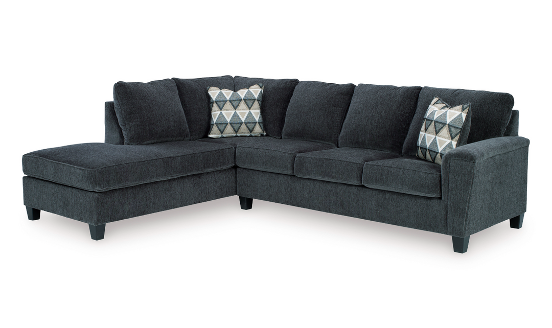 Ashley Abinger L-shaped Fabric Sleeper Sectional Sofa with Chaise-Jennifer Furniture