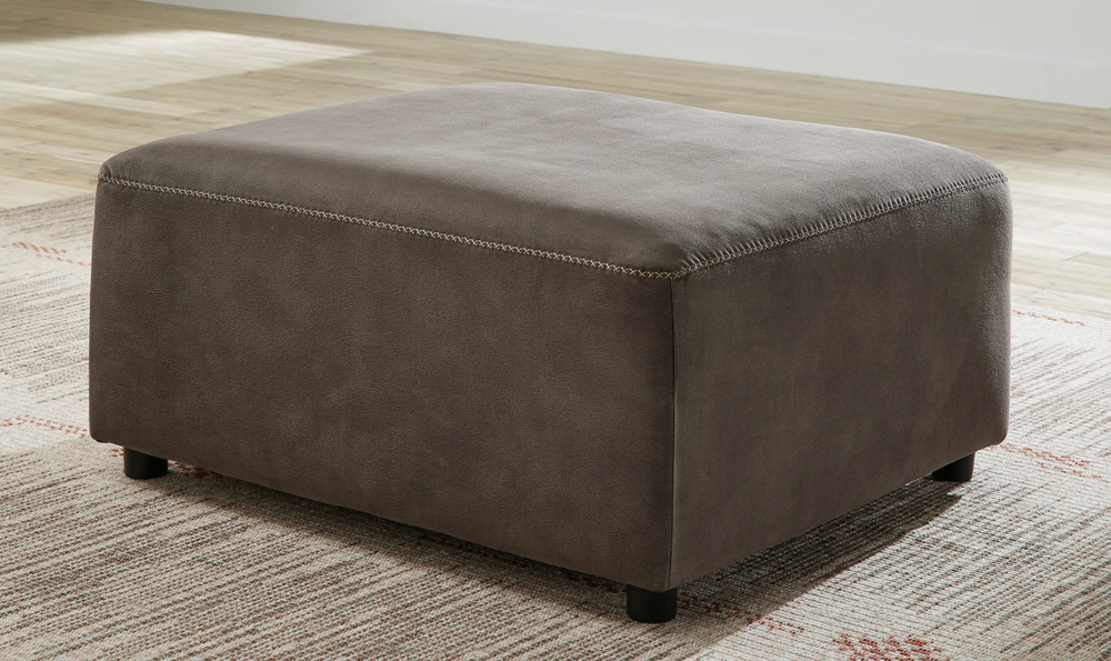 Ashley  Allena Oversized Accent Ottoman in Brown Leather-Jennifer Furniture