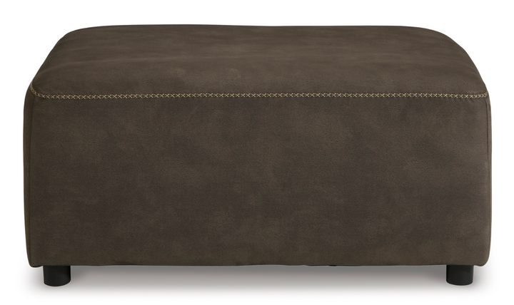 Ashley  Allena Oversized Accent Ottoman in Brown Leather-Jennifer Furniture